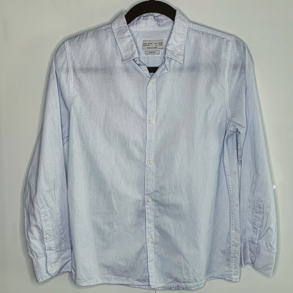 Boy’s Zara Slim Fit Textured Shirt - Picture 1 of 5